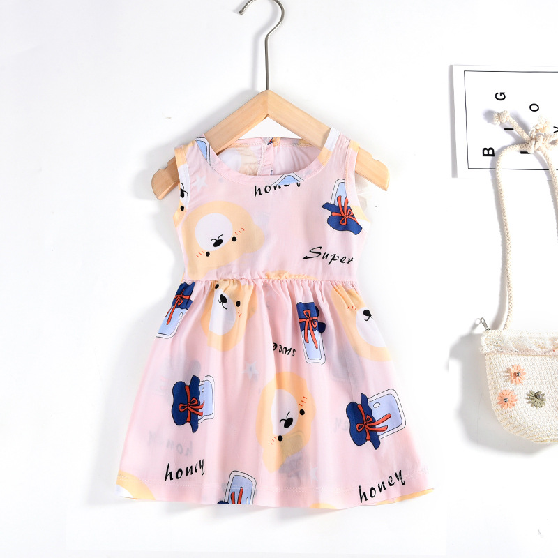 Girls' Summer Cotton Silk Vest Dress (Infants to Big Kids)