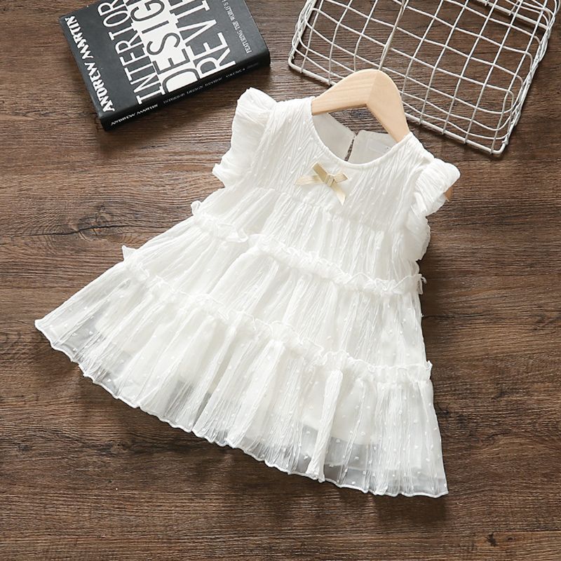 Baby Girls' Luxury Summer Puffy Princess Dress  (Age 6 Months to 5 Years)